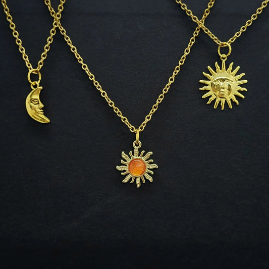 Sun or Moon Necklace