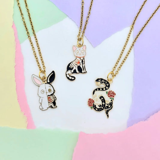 Skeleton Animal Necklace